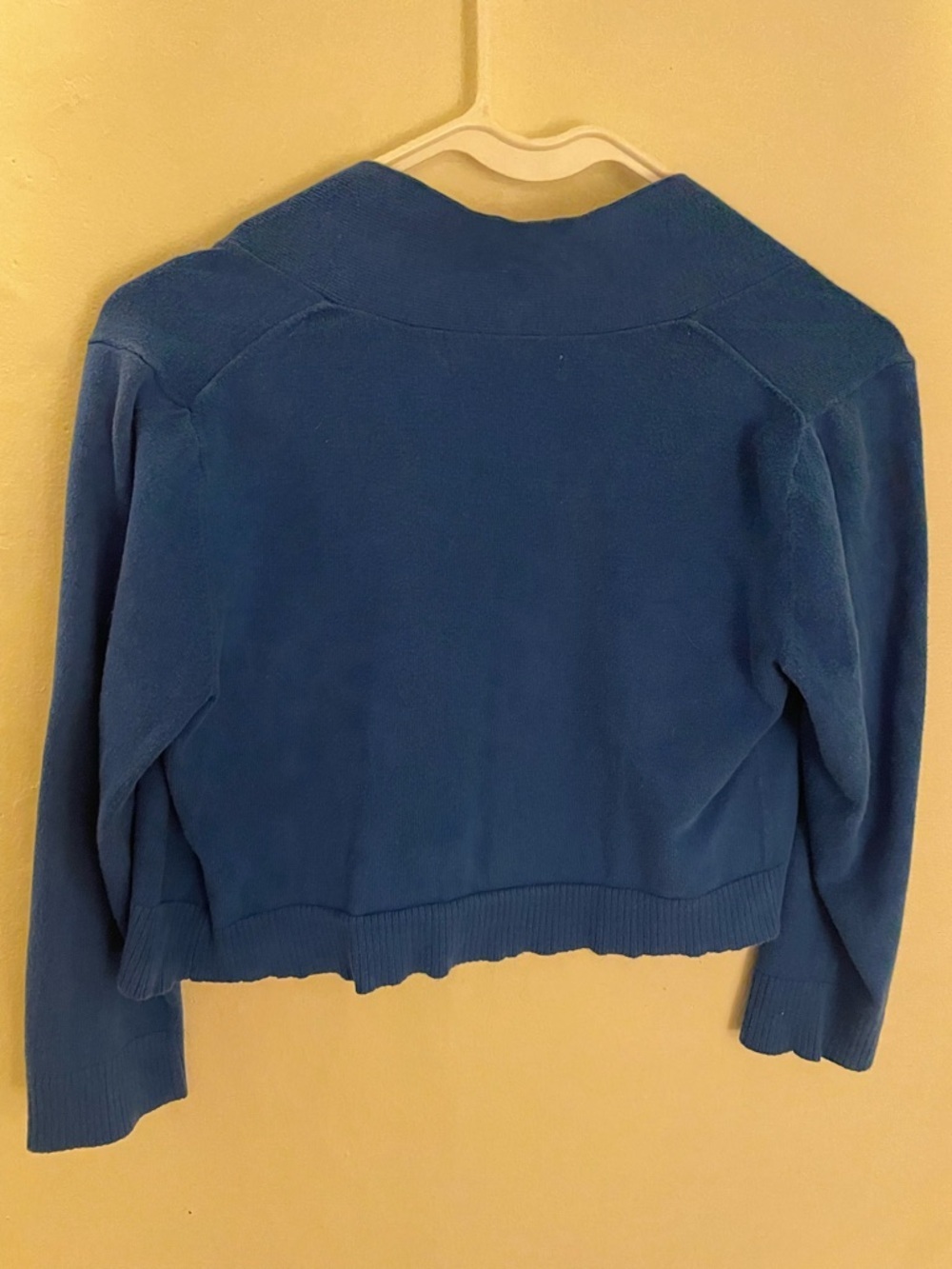 Old Navy Dark Blue Cardigan Sweater Cotton Office Beach Casual Light Cover Up - Picture 11 of 13